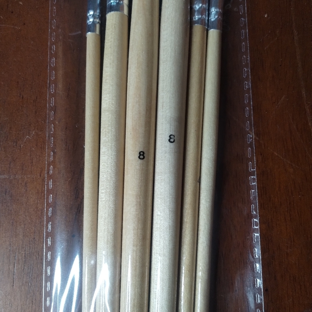 New Lot Of 2 Six Pack Of Art Skills Long Handle Paint Brush - Picture 4 of 6